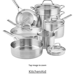 KitchenAid
3-Ply Stainless Steel 11-Piece Cookware set